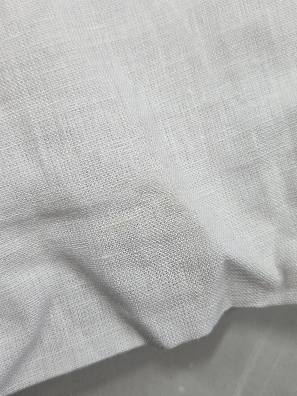QUINCE Set Of 2 48x96 European Linen True Blackout Curtains White 0465